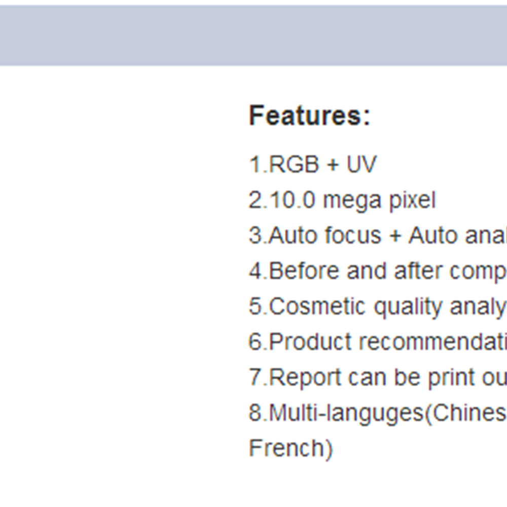 Visia Skin Analyser