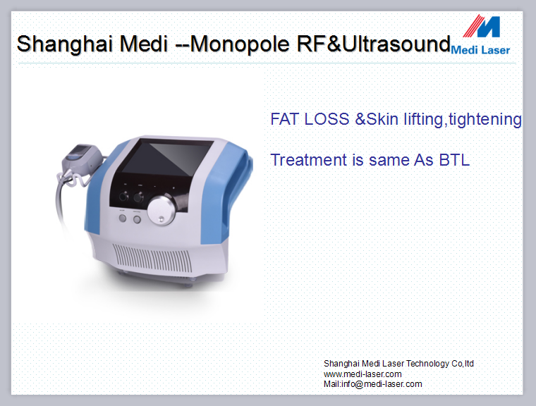 Monopole RF&Ultrasound Fat loss&skin lifting