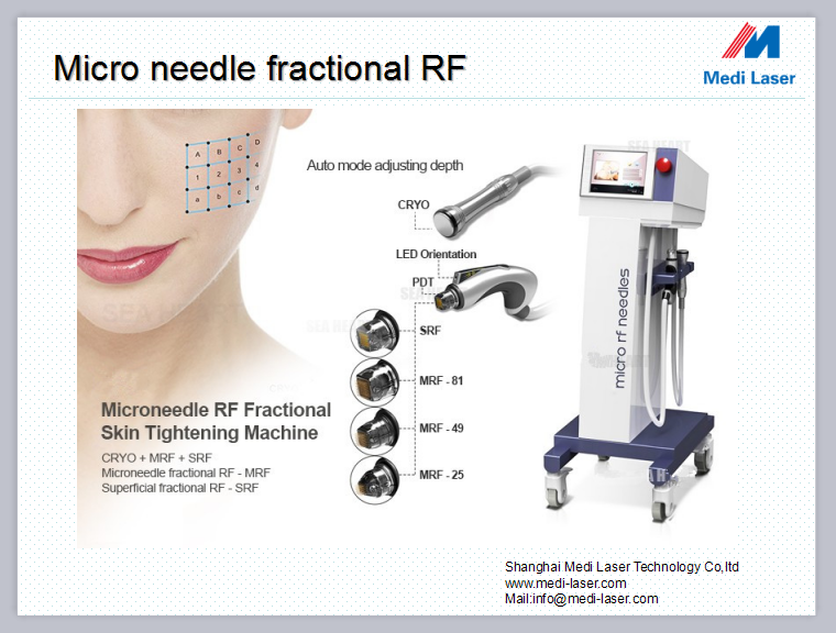Micro needle fractional RF system beauty machine