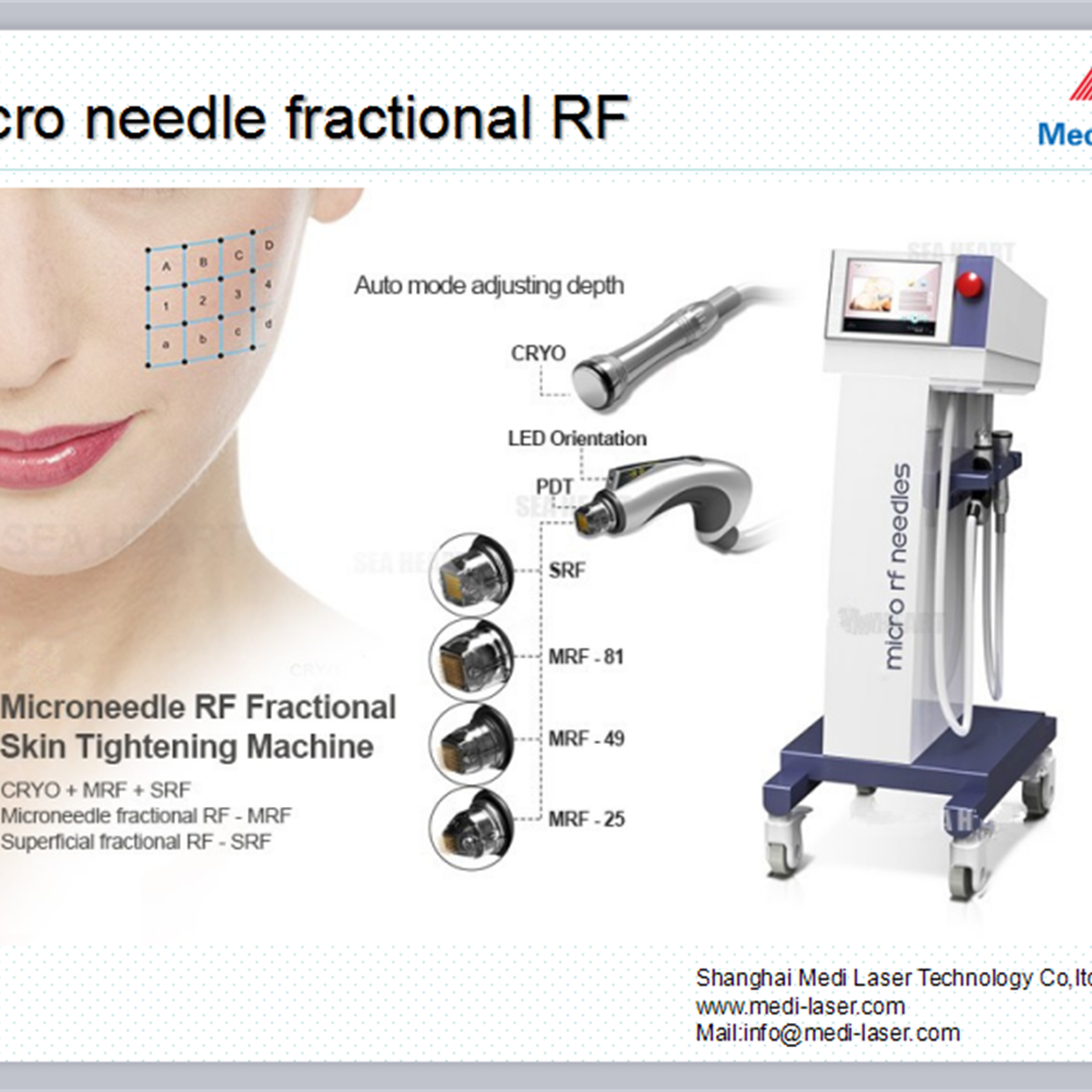 Micro needle fractional RF system beauty machine